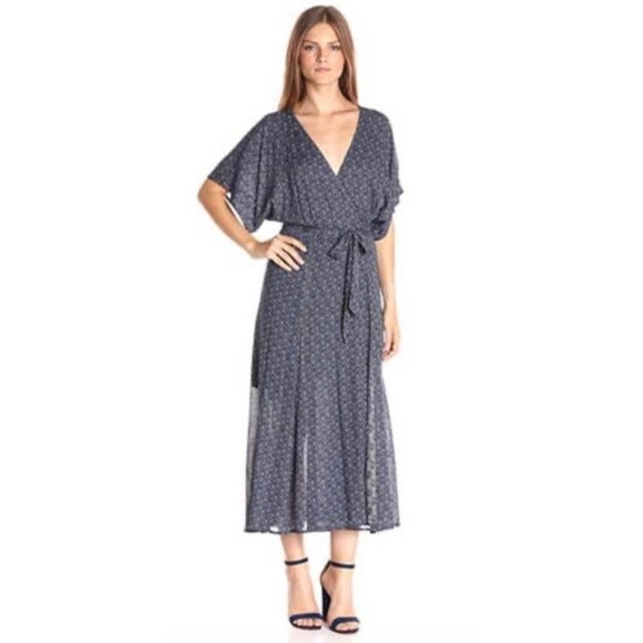 Sanctuary Mischa Midi Wrap Dress in Indigo Mandala, Medium - Picture 14 of 15
